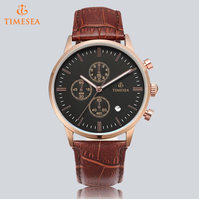 Chronograph Luxury Steel Man Watch Analog Quartz Wrist Watch72172