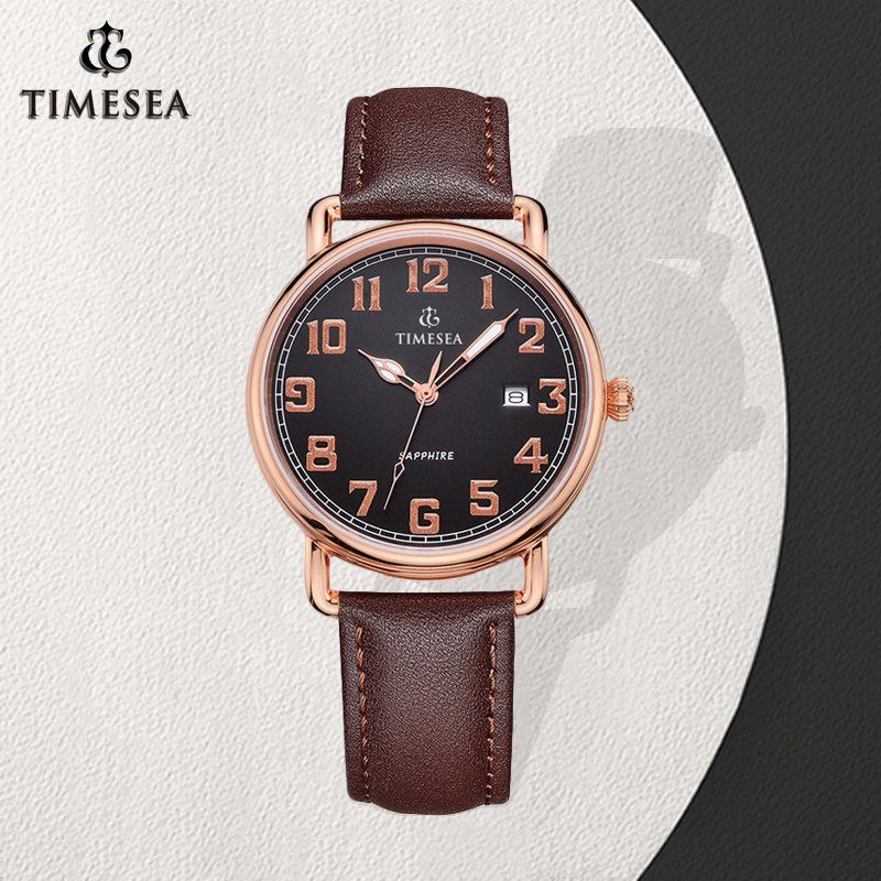 Factory OEM Stainless Steel Rose Gold Watch for Men 72164